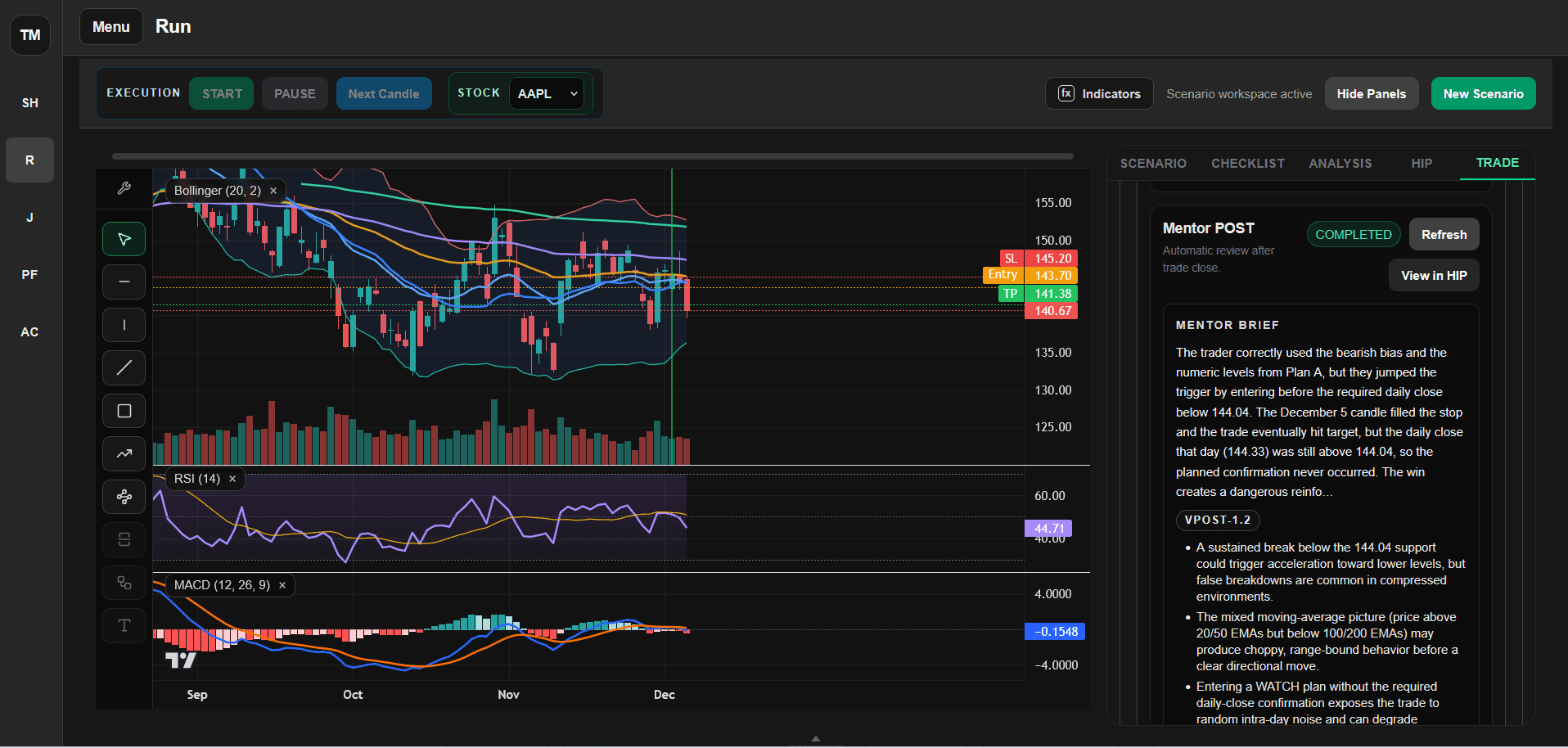 Integrilis Mentor POST completed workstation screenshot